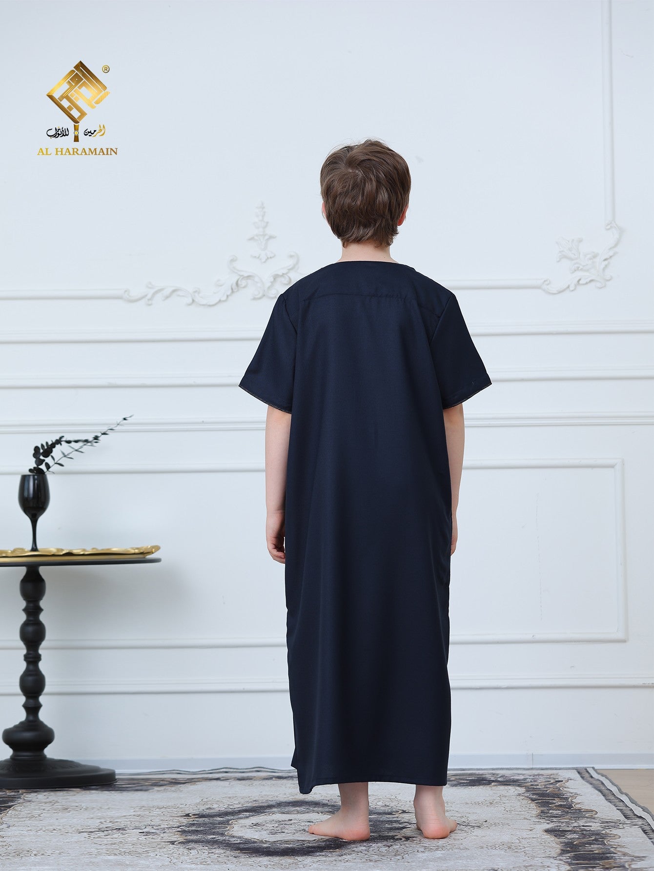 Classic Short Sleeve Boys Thobe Wholesale Ready to Ship | KID0030 wholesale KID0030 image 3