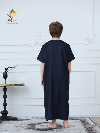 Classic Short Sleeve Boys Thobe Wholesale Ready to Ship | KID0030 wholesale KID0030 image 3