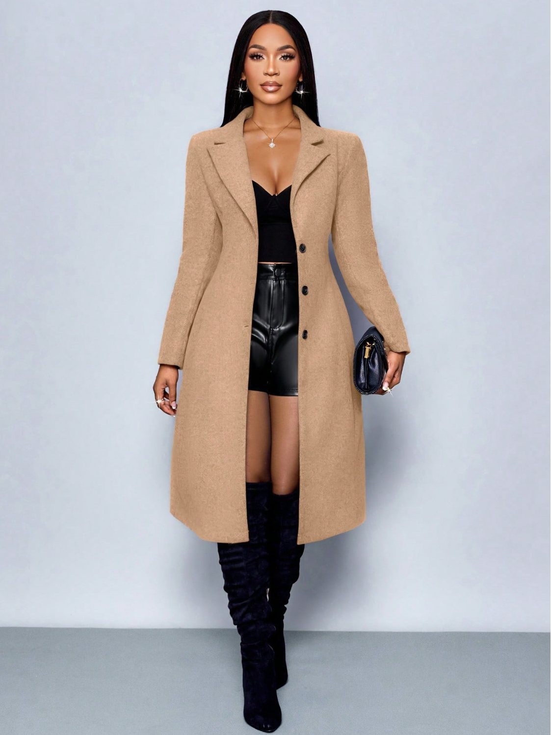 Custom winter wool coat CT0003 wholesale OEM ODM manufacturer, private label wool coat factory, MOQ 100 pieces