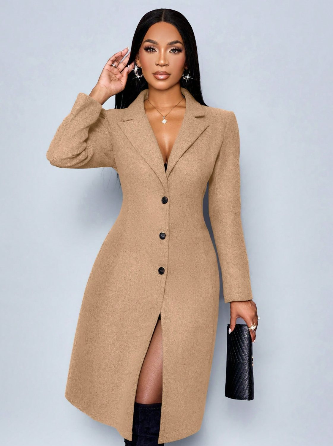 Custom winter wool coat CT0003 wholesale OEM ODM manufacturer, private label wool coat factory, MOQ 100 pieces
