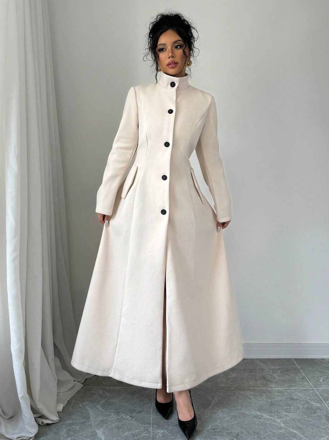 Custom winter wool coat CT0011 wholesale OEM ODM manufacturer, private label wool coat factory, MOQ 100 pieces