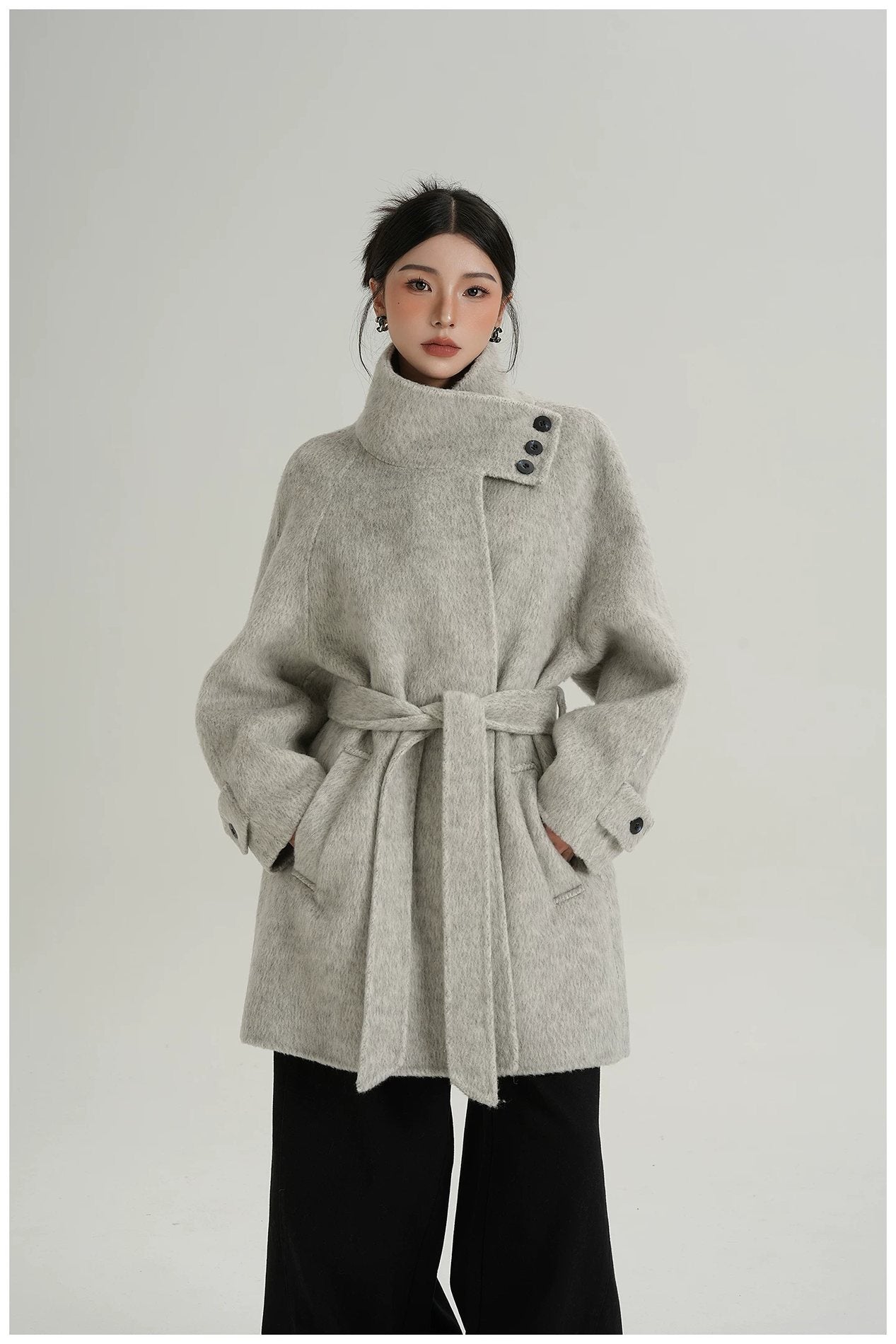 Custom winter wool coat CT0025 wholesale OEM ODM manufacturer, private label wool coat factory, MOQ 100 pieces