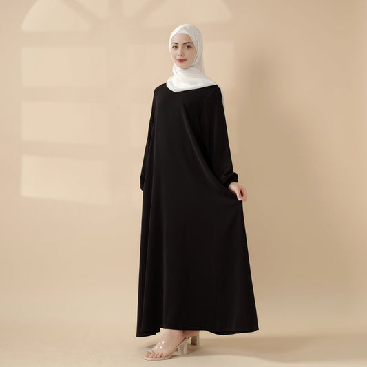 Wholesale Umbrella Cut Abaya with Side Pockets MA113 - Custom Modest Wear Factory