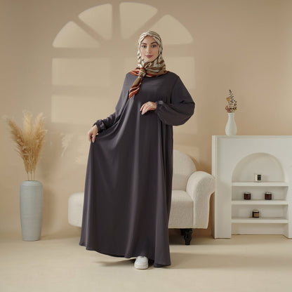Wholesale Umbrella Cut Abaya with Side Pockets MA113 - Custom Modest Wear Factory