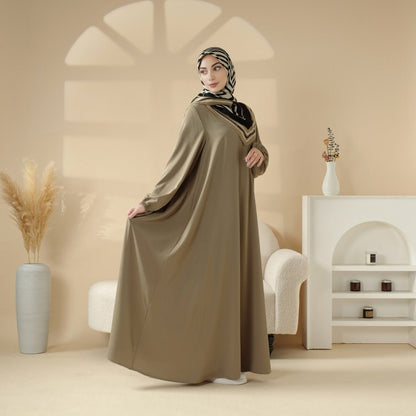 Wholesale Umbrella Cut Abaya with Side Pockets MA113 - Custom Modest Wear Factory