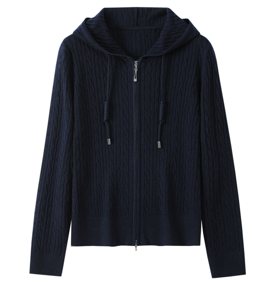 Women's “老钱风连帽开衫” 6W673 main image