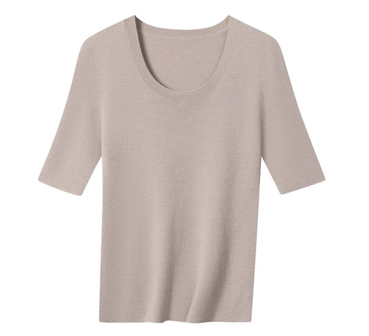 Wholesale Women's 100% Wool Sweater HQ817 - OEM ODM Knitwear Factory main image