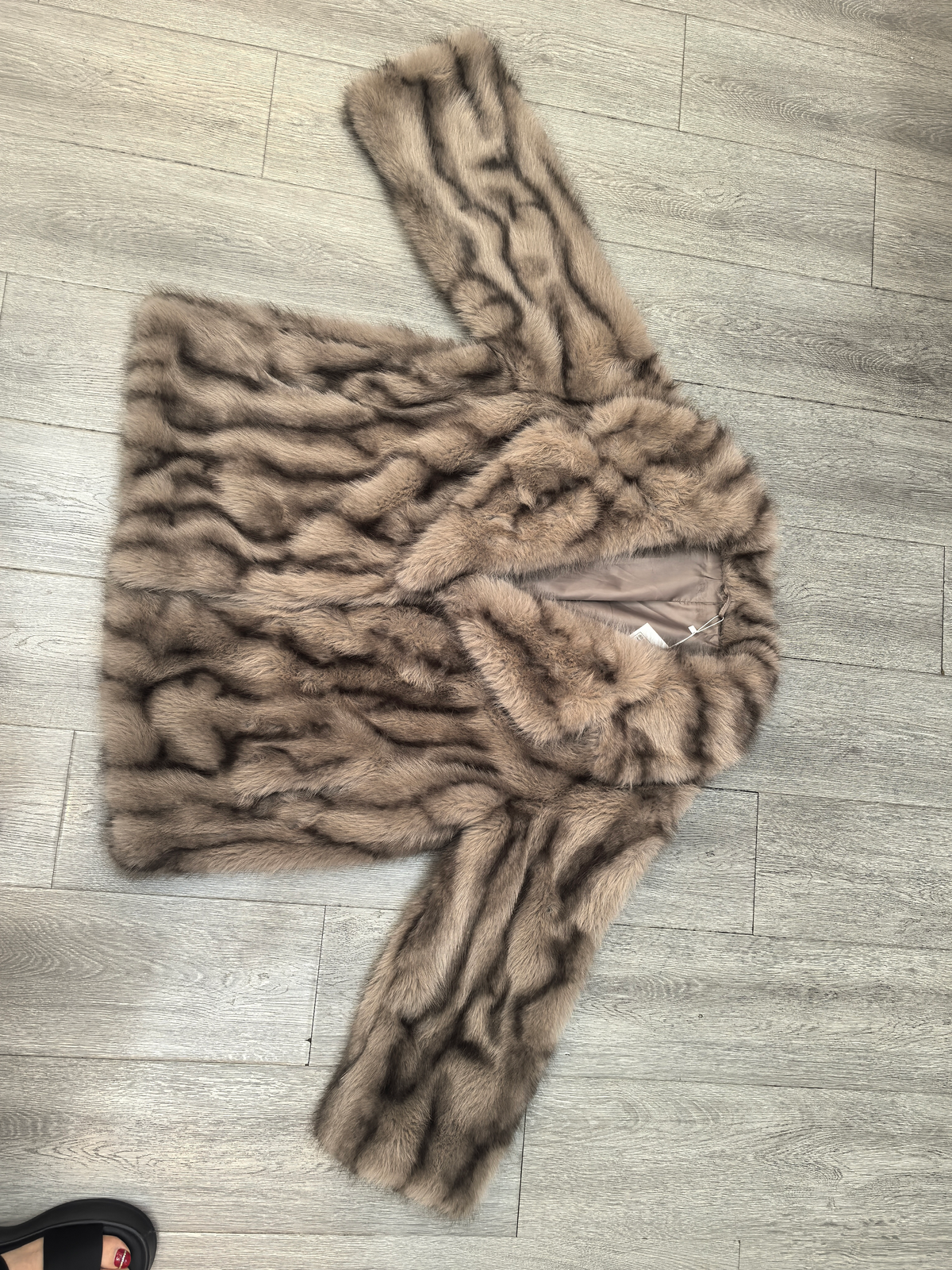 Women's Short Thick Warm Eco-Friendly Faux Fur Jacket wholesale manufacturer style 23067 view 3