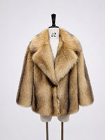 Women's Short Thick Warm Eco-Friendly Faux Fur Jacket wholesale manufacturer style 23067莱金黄 view 1