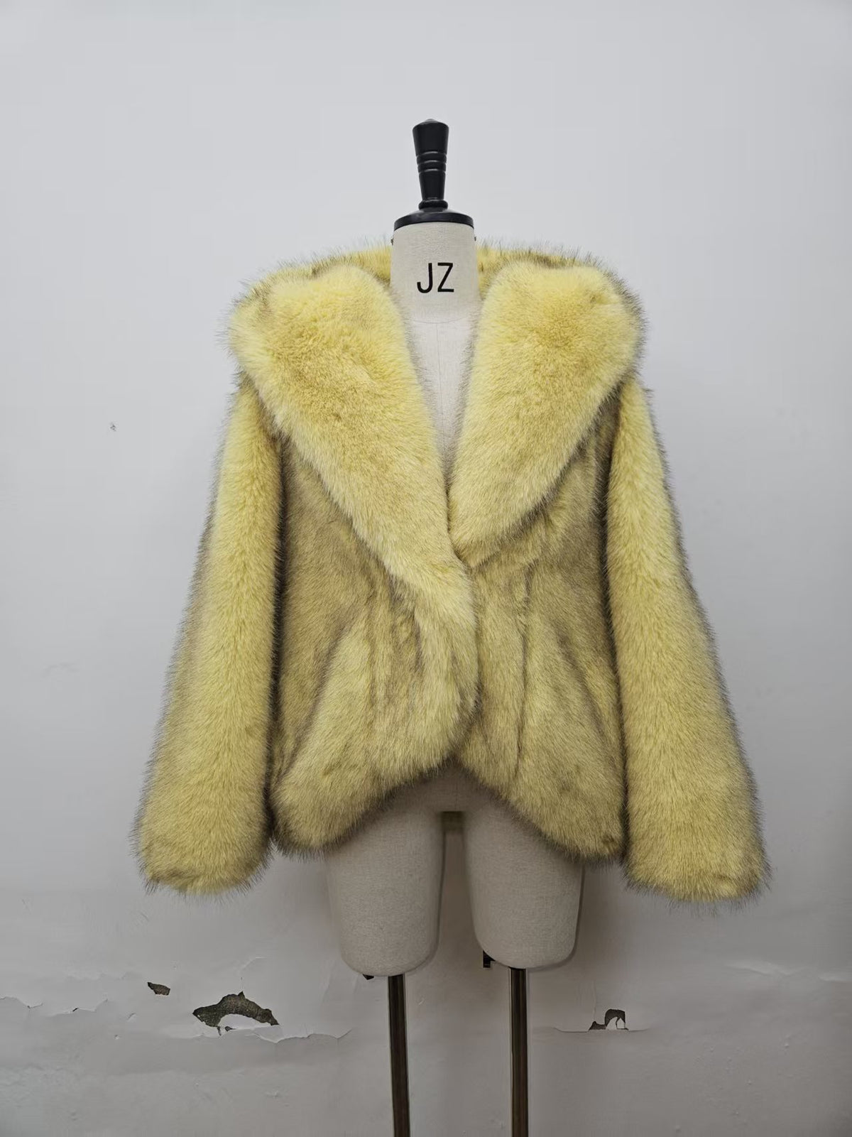 Women's Short Thick Warm Eco-Friendly Faux Fur Jacket wholesale manufacturer style 24012 view 1