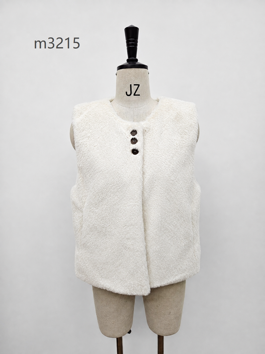 Women's Short Thick Warm Eco-Friendly Faux Fur Jacket wholesale manufacturer style M3215 view 1