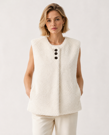 Women's Short Thick Warm Eco-Friendly Faux Fur Jacket wholesale manufacturer style M3215 view 2