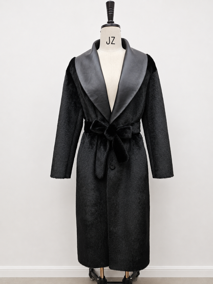 Women's Long Thick Warm Eco-Friendly Faux Fur Coat wholesale manufacturer style M3691 view 1
