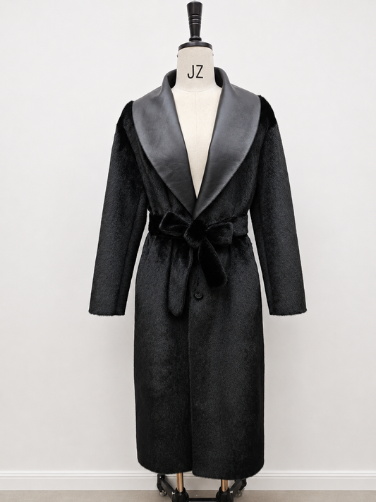 Women's Long Thick Warm Eco-Friendly Faux Fur Coat wholesale manufacturer style M3691 view 1