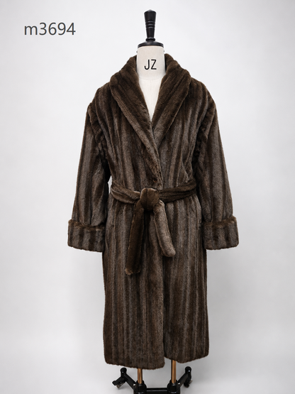 Women's Long Thick Warm Eco-Friendly Faux Fur Coat wholesale manufacturer style M3694 view 1