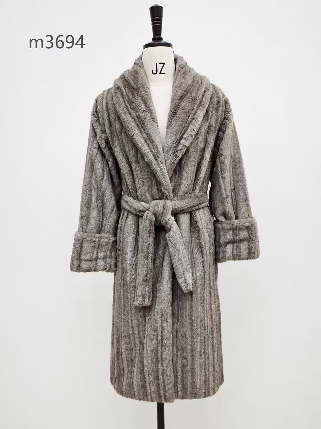 Women's Long Thick Warm Eco-Friendly Faux Fur Coat wholesale manufacturer style M3694 view 2
