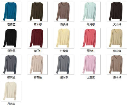 Wholesale Women's 100% Cashmere Sweater NZ6801 - OEM ODM Knitwear Factory color options