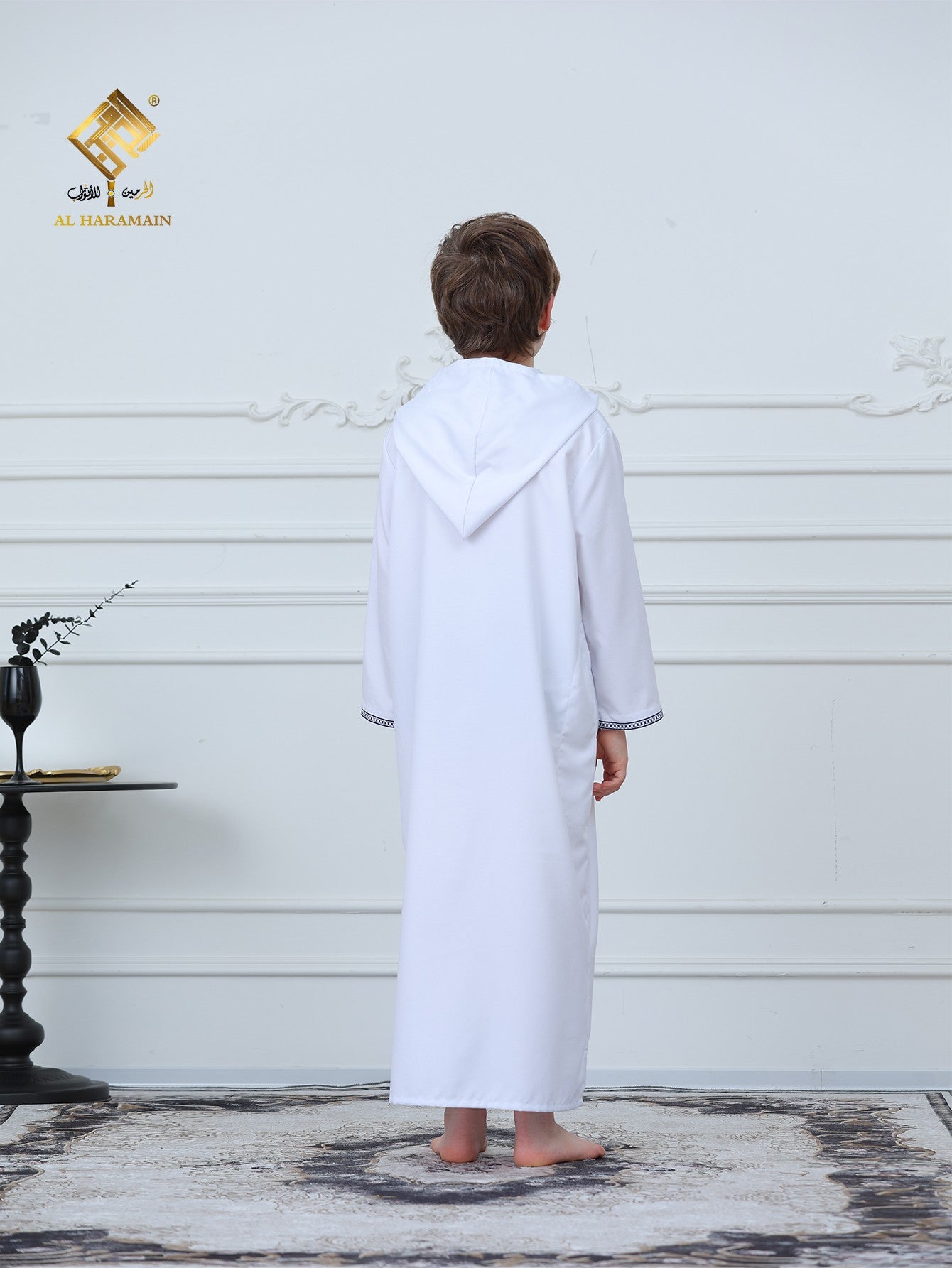 Moroccan Embroidered Long Sleeve Boys Thobe Wholesale Ready to Ship | KID0014 wholesale KID0014 image 2