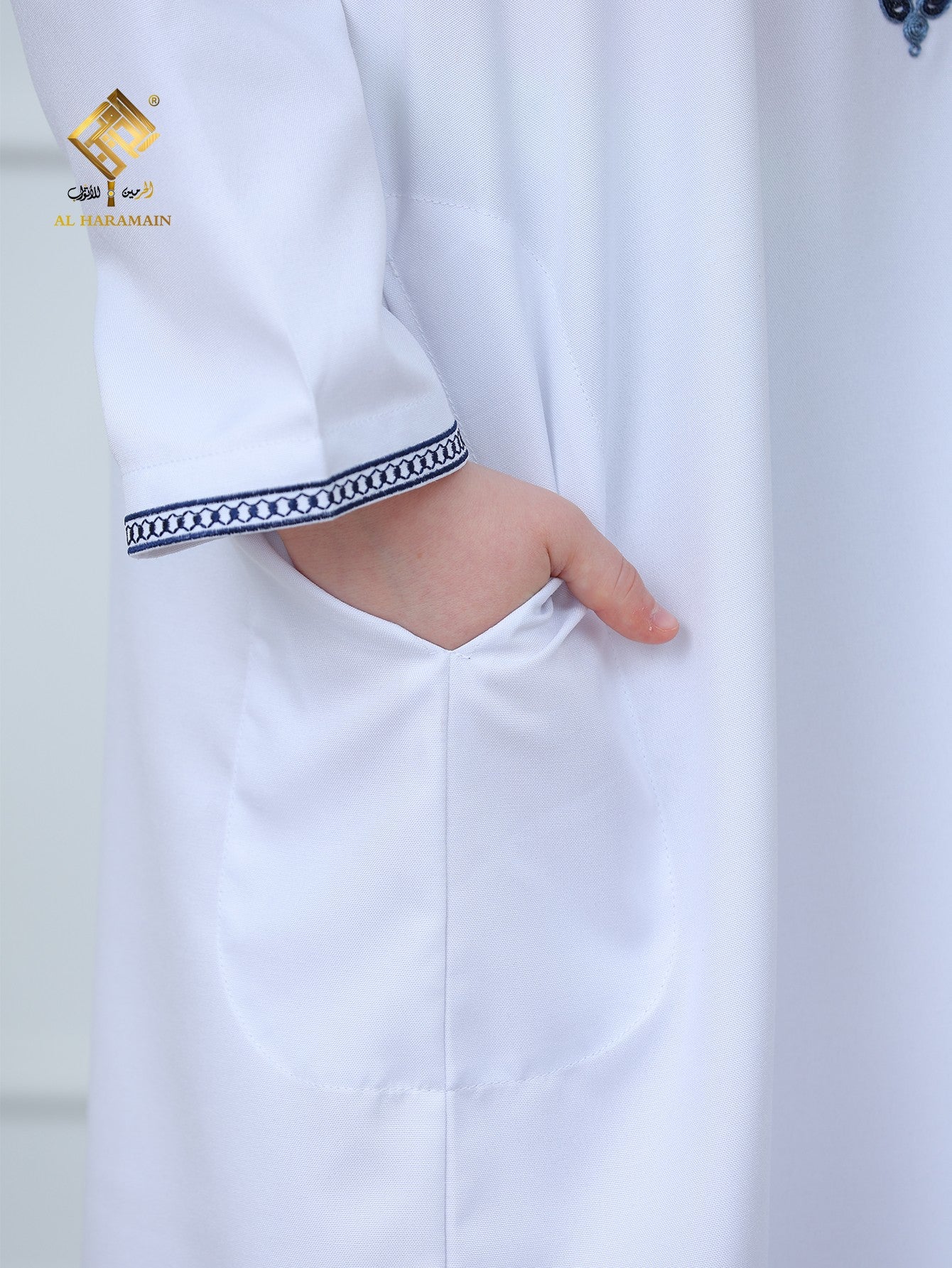 Moroccan Embroidered Long Sleeve Boys Thobe Wholesale Ready to Ship | KID0014 wholesale KID0014 image 6