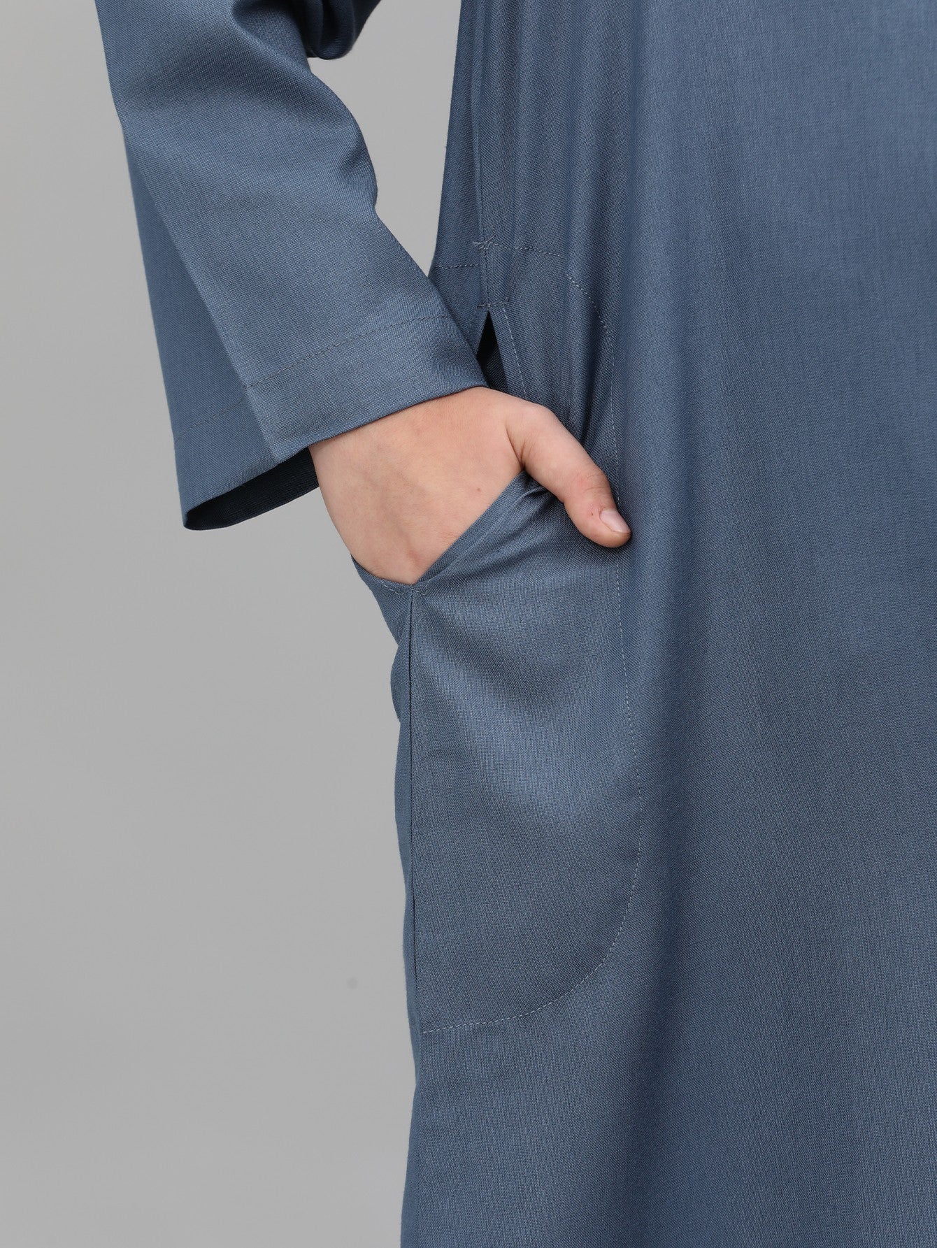 Moroccan Embroidered Long Sleeve Boys Thobe Wholesale Ready to Ship | KID0029 wholesale KID0029 image 6