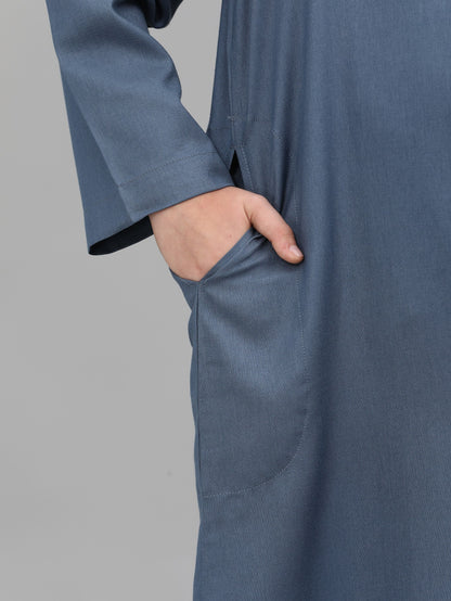 Moroccan Embroidered Long Sleeve Boys Thobe Wholesale Ready to Ship | KID0029 wholesale KID0029 image 6