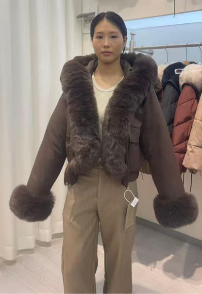 Women's Puffer Jacket wholesale ready stock custom logo PJ-0815-004 image 2