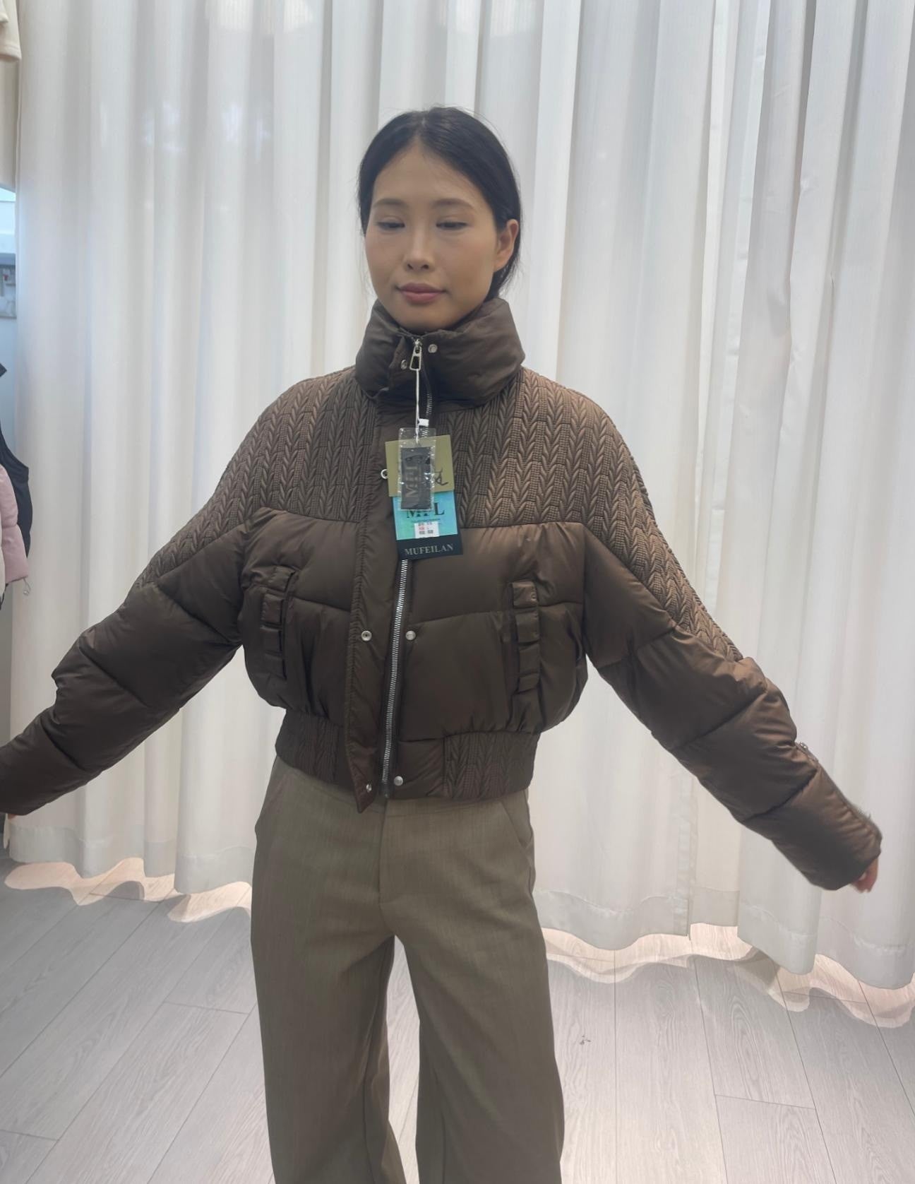 Women's Puffer Jacket wholesale ready stock custom logo PJ-0815-017 image 1