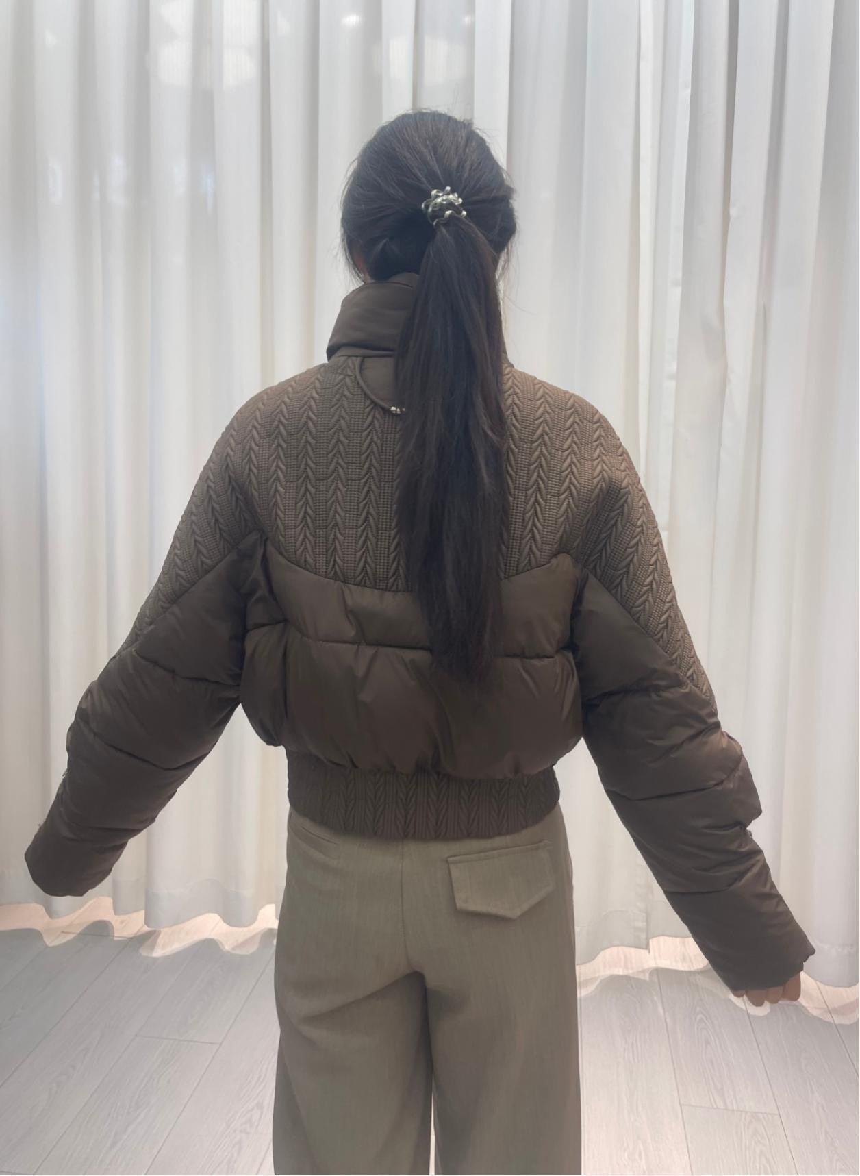 Women's Puffer Jacket wholesale ready stock custom logo PJ-0815-017 image 2
