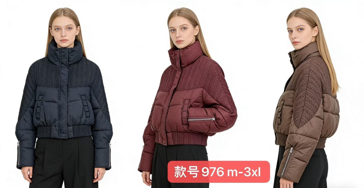Women's Puffer Jacket wholesale ready stock custom logo PJ-0815-017 image 3