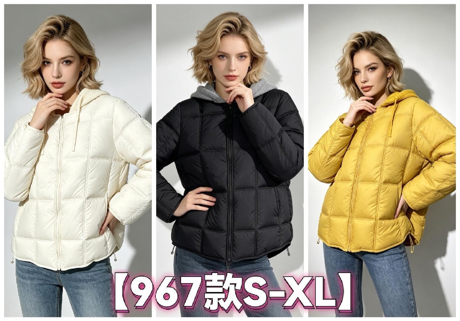 Women's Puffer Jacket wholesale ready stock custom logo PJ-0815-022 image 1