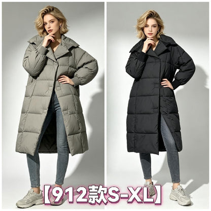 Women's Long Puffer Coat wholesale ready stock custom logo PJ-0815-026 image 1