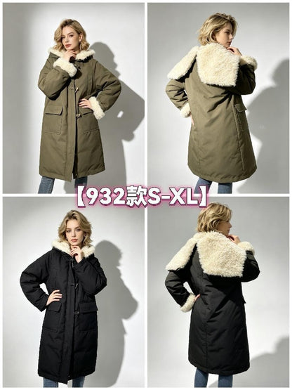 Women's Long Puffer Coat wholesale ready stock custom logo PJ-0815-032 image 1