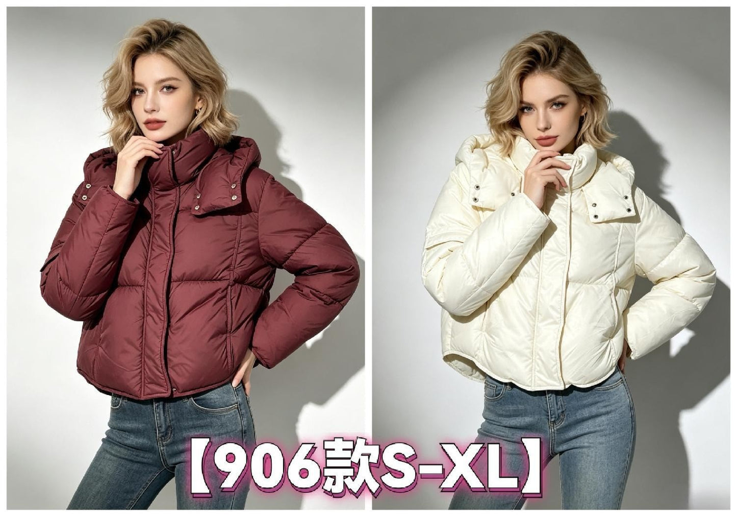 Women's Puffer Jacket wholesale ready stock custom logo PJ-0815-039 image 1