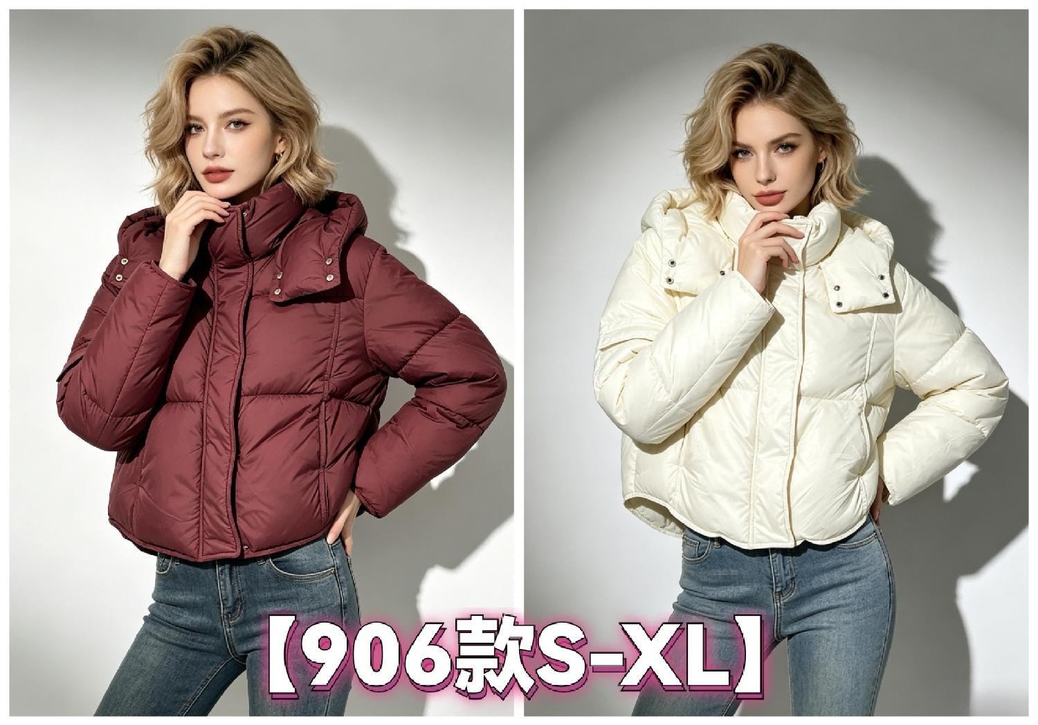 Women's Puffer Jacket wholesale ready stock custom logo PJ-0815-039 image 1