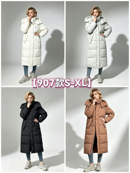Women's Long Puffer Coat wholesale ready stock custom logo PJ-0815-040 image 1