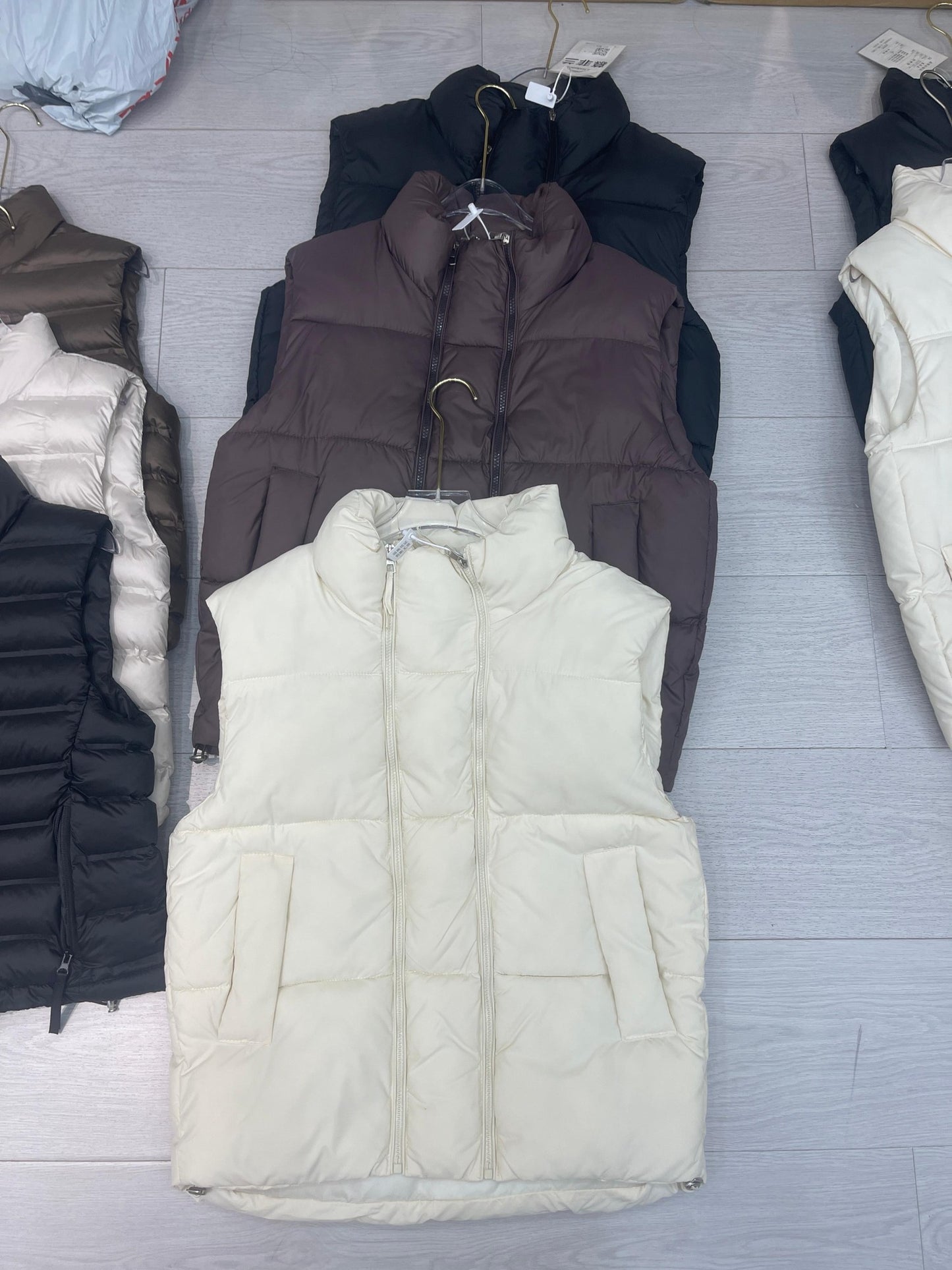 Women's Puffer Vest wholesale ready stock custom logo PJ-0815-049 image 1