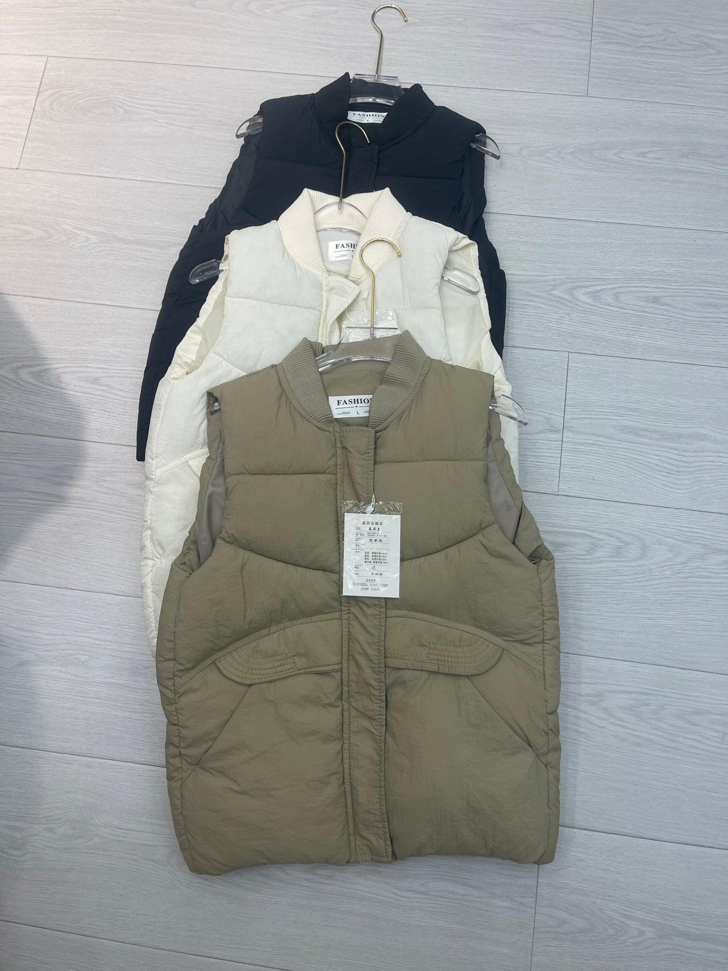 Women's Puffer Vest wholesale ready stock custom logo PJ-0815-052 image 1