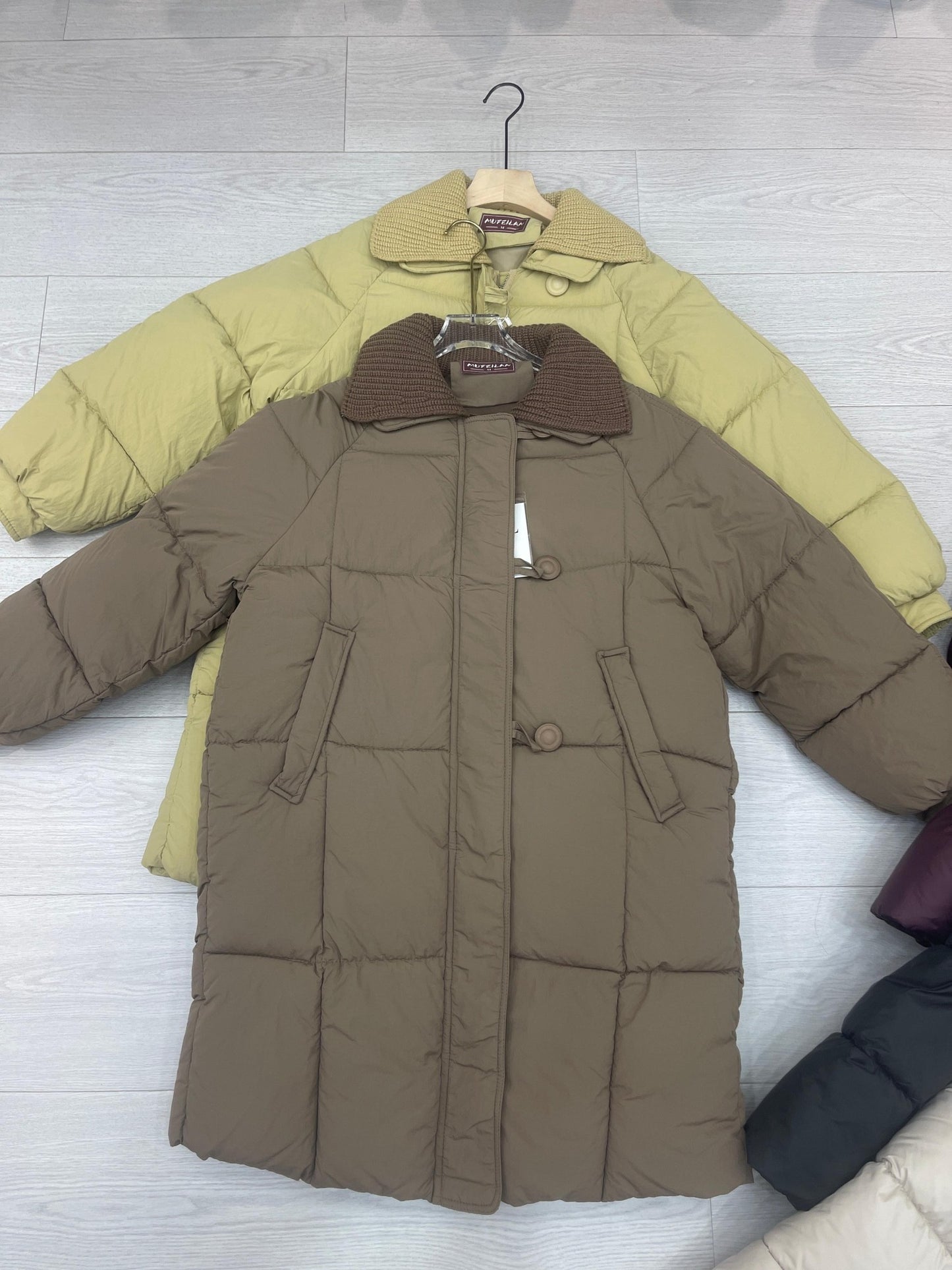 Women's Long Puffer Coat wholesale ready stock custom logo PJ-0815-062 image 1