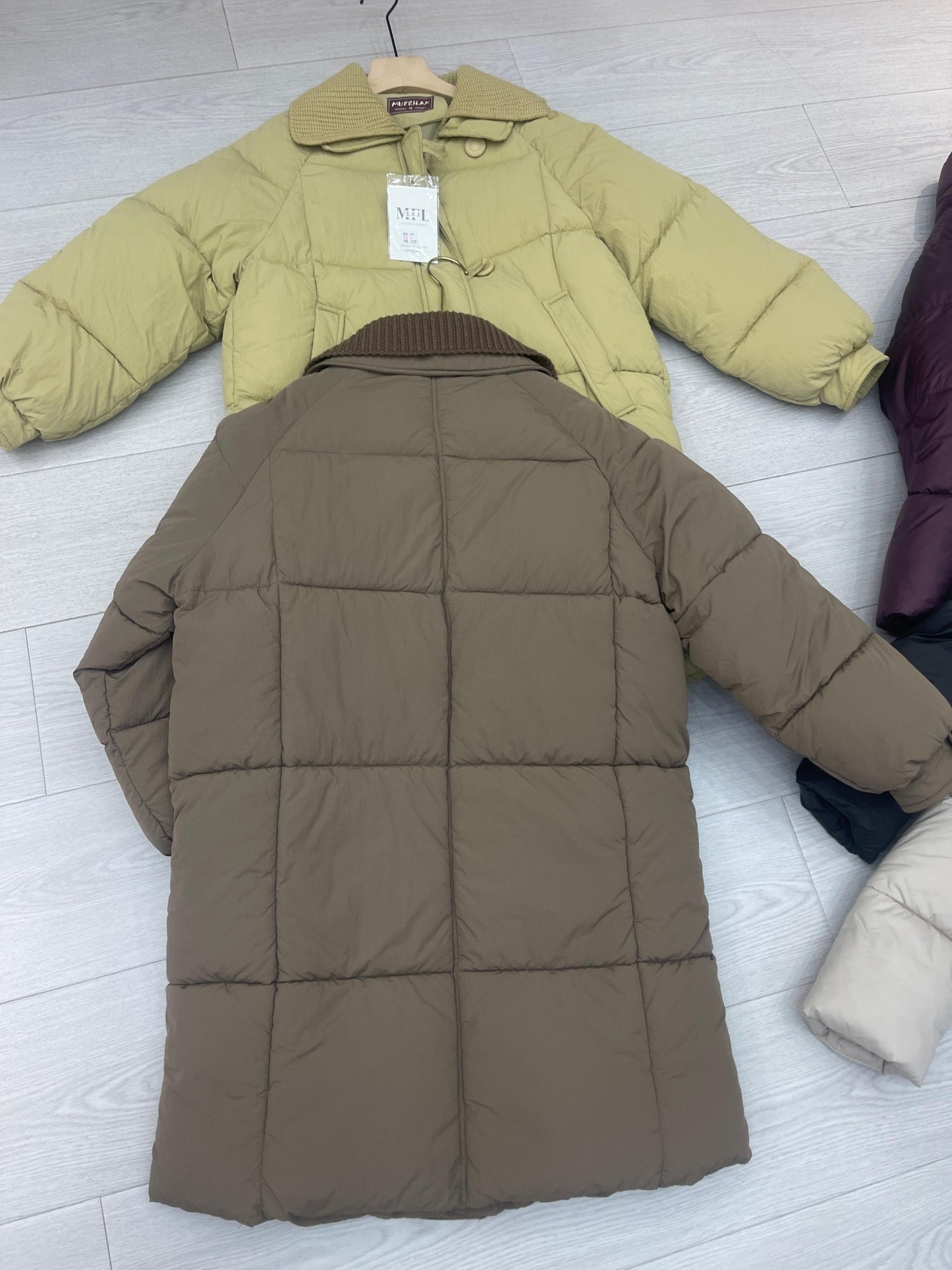 Women's Long Puffer Coat wholesale ready stock custom logo PJ-0815-062 image 2