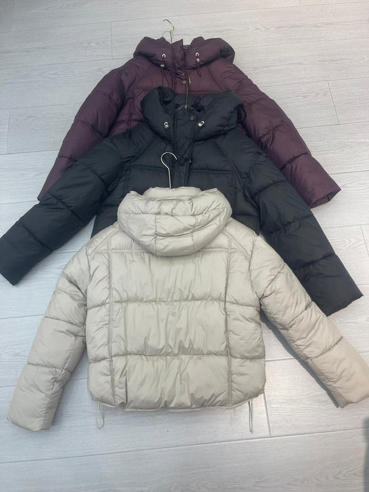 Women's wholesale puffer outerwear ready stock custom logo PJ-0815-063 image 1
