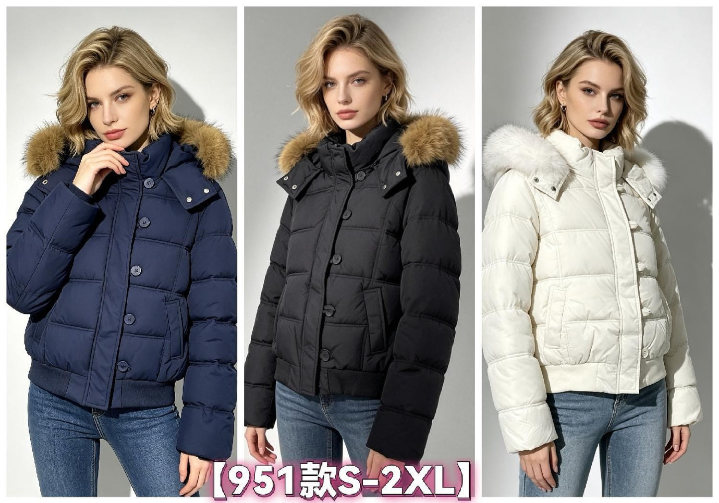 Women's Puffer Jacket wholesale ready stock custom logo PJ-0815-068 image 2