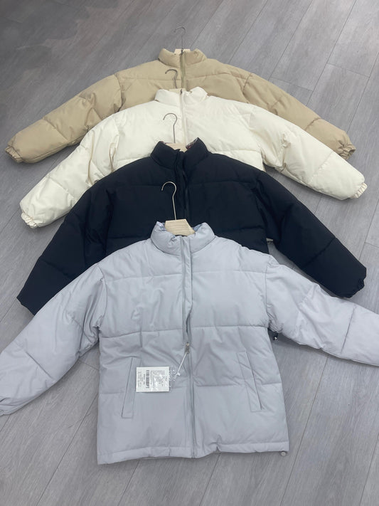 Women's wholesale puffer outerwear ready stock custom logo PJ-0815-069 image 1