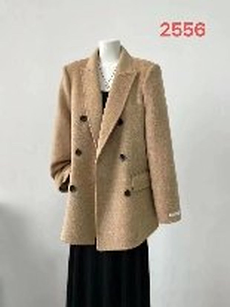 Ready Stock Women's Winter Wool Coat 2556 - Wholesale OEM ODM Wool Outerwear Factory - clear wholesale winter wool coat image 1