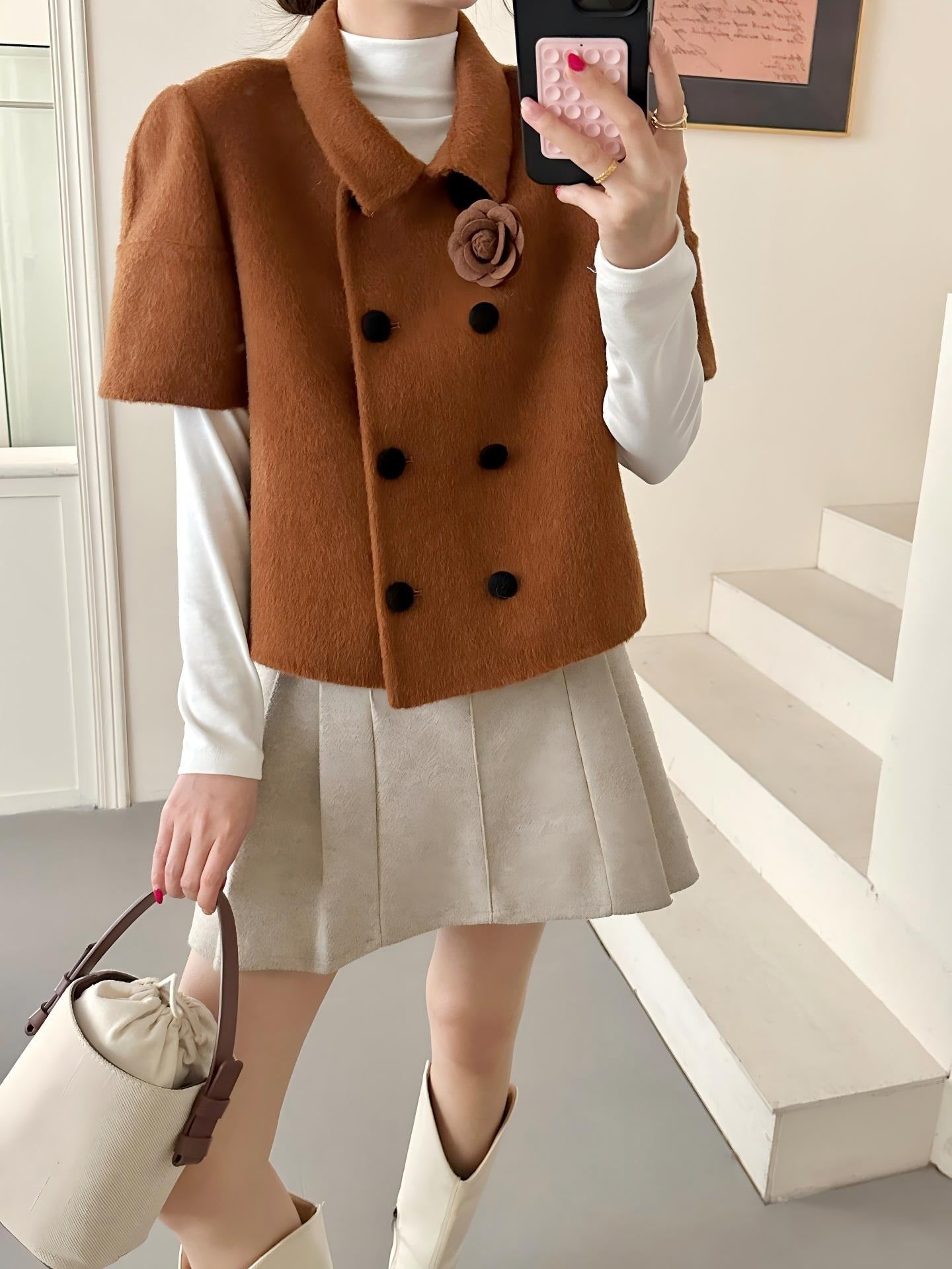 Ready Stock Women's Winter Wool Coat 731 - Wholesale OEM ODM Wool Outerwear Factory - ready stock wholesale winter wool coat 731