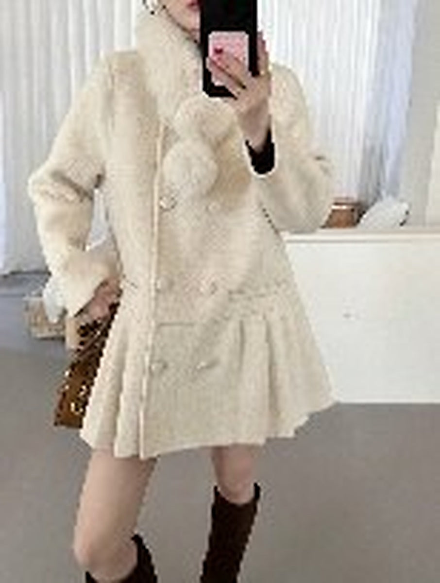 Ready Stock Women's Winter Wool Coat 802 - Wholesale OEM ODM Wool Outerwear Factory - clear wholesale winter wool coat image 1