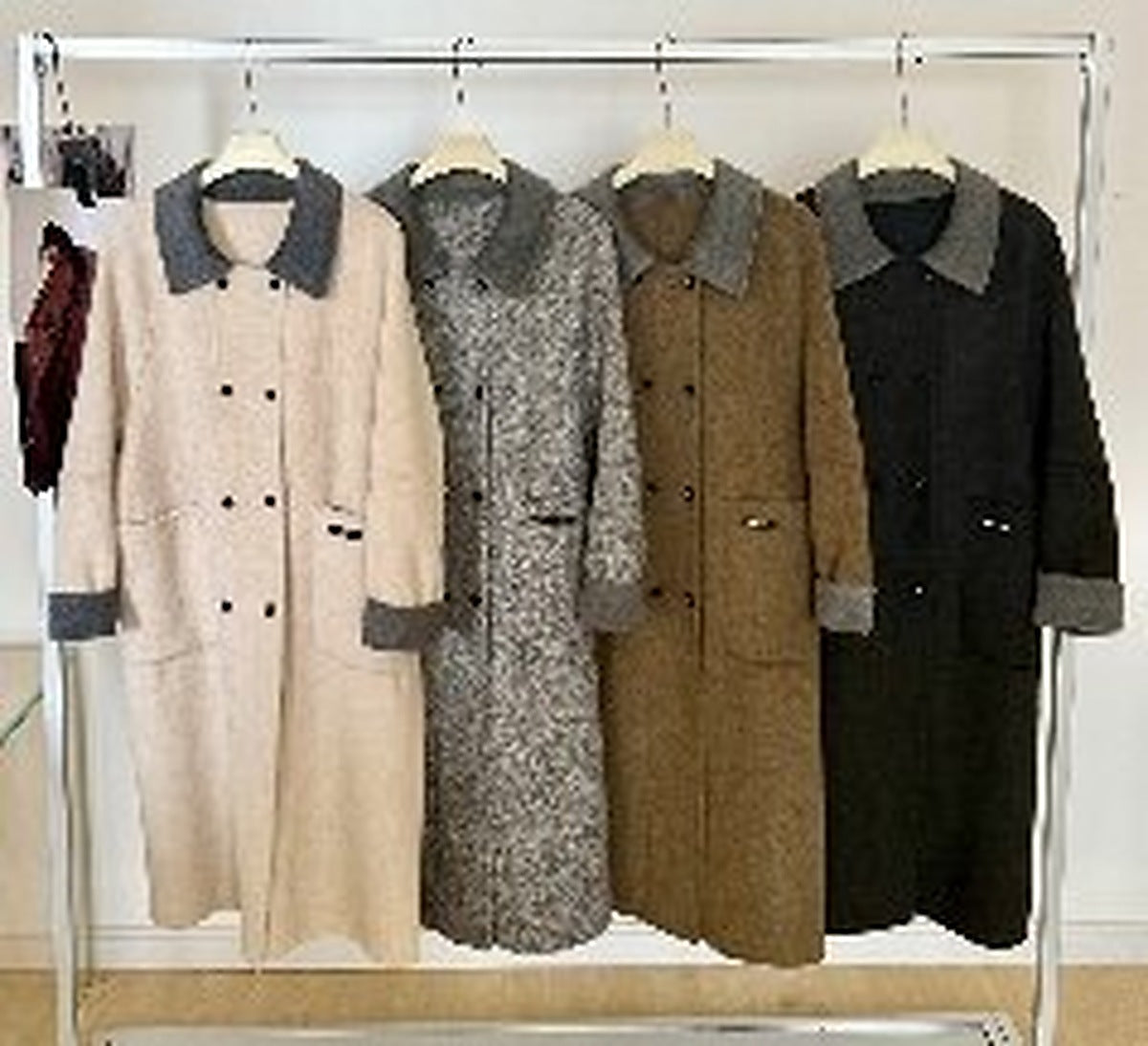 Ready Stock Women's Winter Wool Coat 8196 - Wholesale OEM ODM Wool Outerwear Factory - clear wholesale winter wool coat image 1