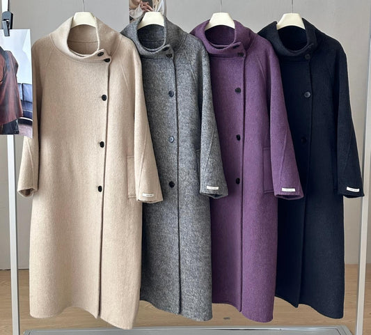Ready Stock Women's Winter Wool Coat 8502 - Wholesale OEM ODM Wool Outerwear Factory - ready stock wholesale winter wool coat 8502