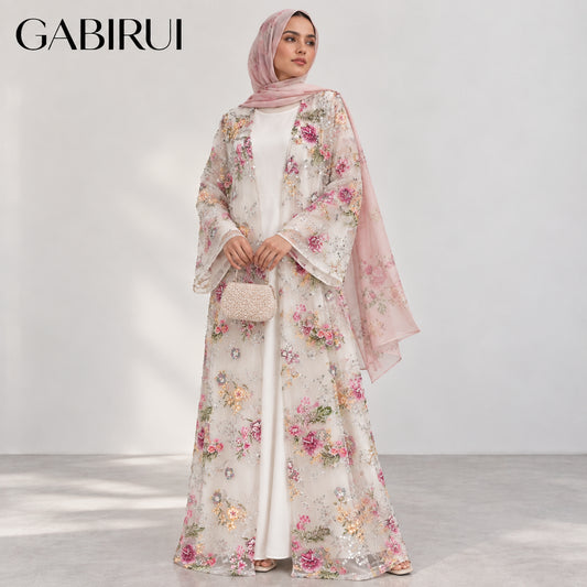 Wholesale luxury sequin beaded abaya manufacturer GBR-11000038143982