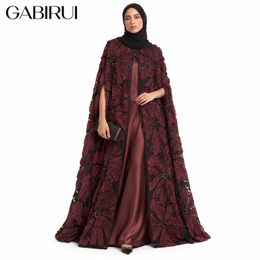 Wholesale luxury sequin beaded abaya manufacturer GBR-11000038181825