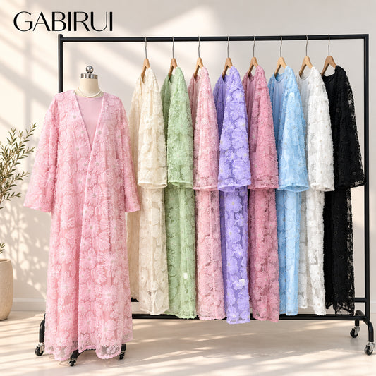 Wholesale luxury sequin beaded abaya manufacturer GBR-1601491717291
